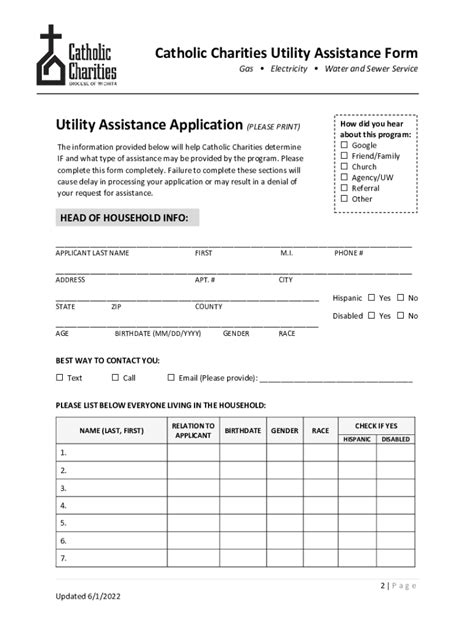 catholic charities utilities assistance.